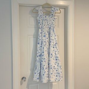 Hill House Ellie Nap Dress - Blue Botanical